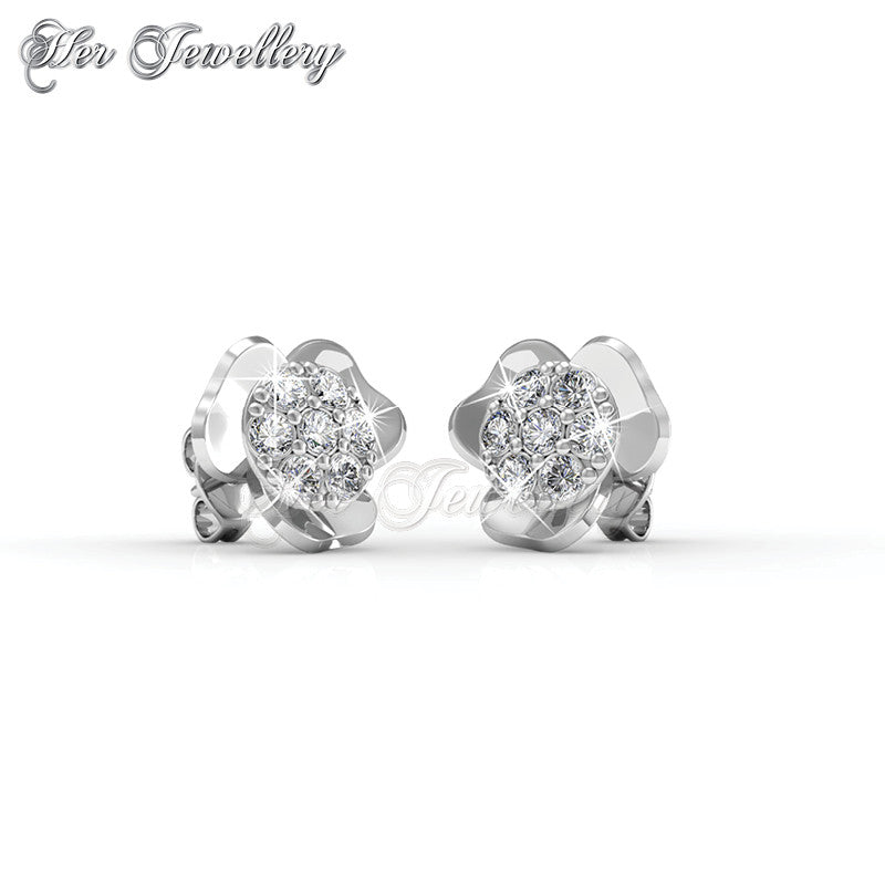 Swarovski Crystals Florence Solitaire Earrings - Her Jewellery