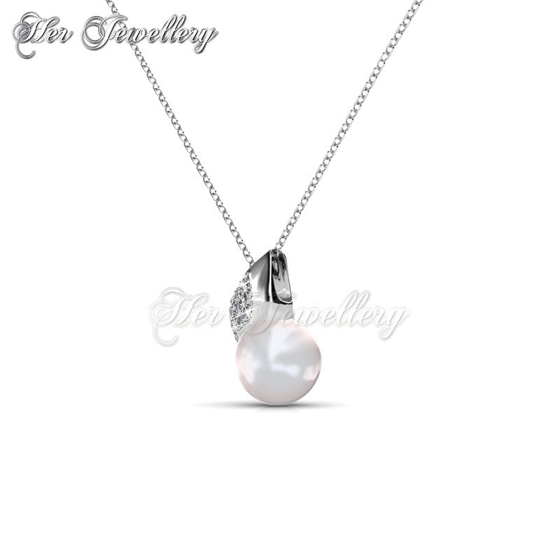 Swarovski Crystals Pearlie Shell Pendant - Her Jewellery