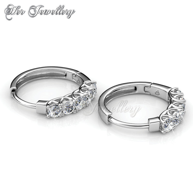 Swarovski Crystals Queen's Ring Earringsâ€ - Her Jewellery