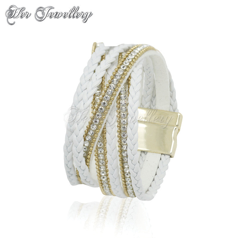 Swarovski Crystals Braided Crystal Bracelet - Her Jewellery