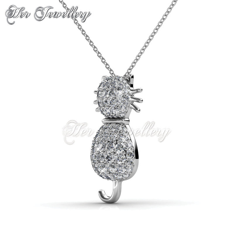 Swarovski Crystals Kitty Pendantâ€ - Her Jewellery