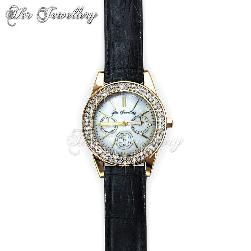 Swarovski Crystals Sonia Leather Watch - Her Jewellery