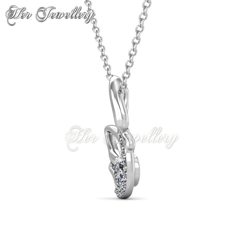 Swarovski Crystals Swan Pendantâ€ - Her Jewellery