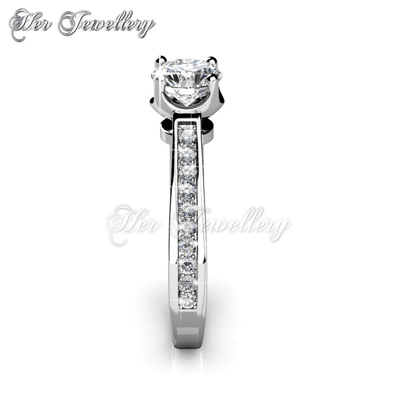Swarovski Crystals Charm Ring - Her Jewellery