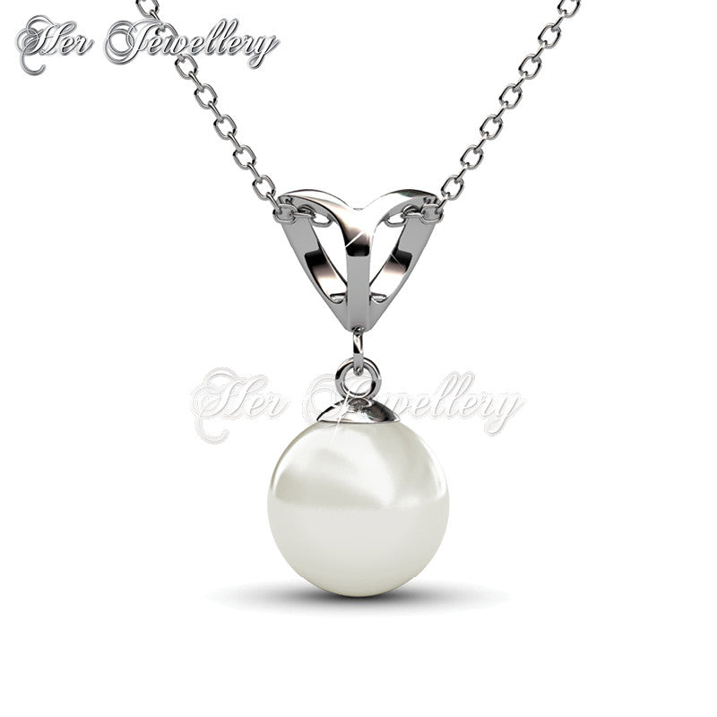 Swarovski Crystals Venus Pearl Pendant - Her Jewellery