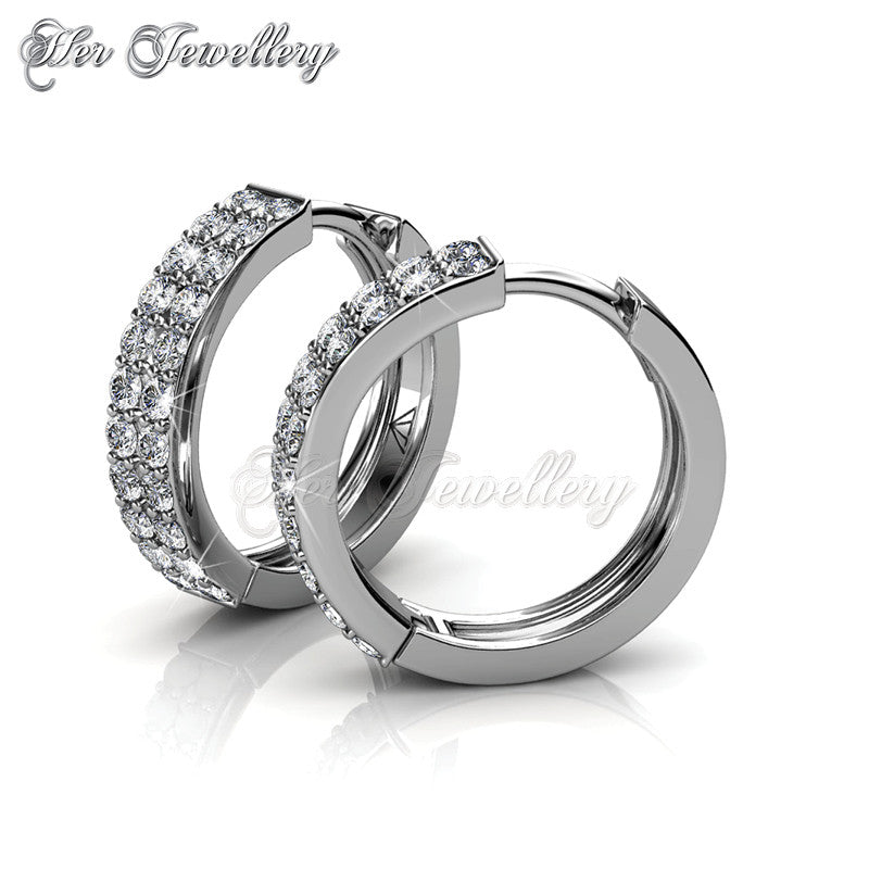 Swarovski Crystals Glamour Ring Earringsâ€ - Her Jewellery