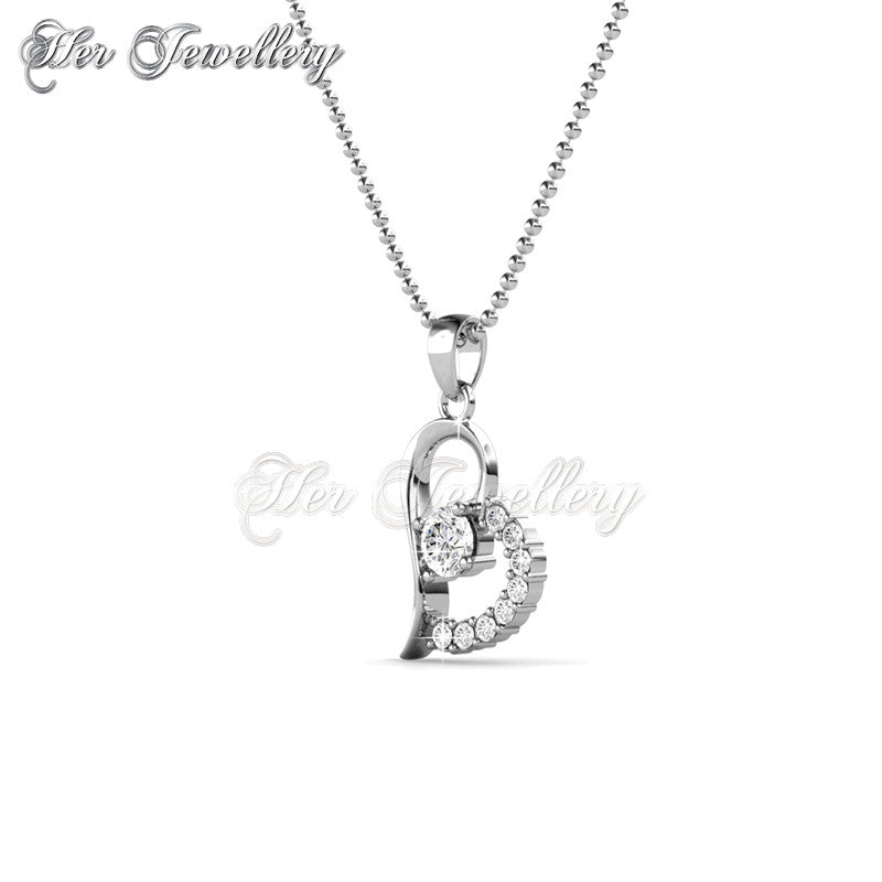Swarovski Crystals Petite Heart Pendant - Her Jewellery
