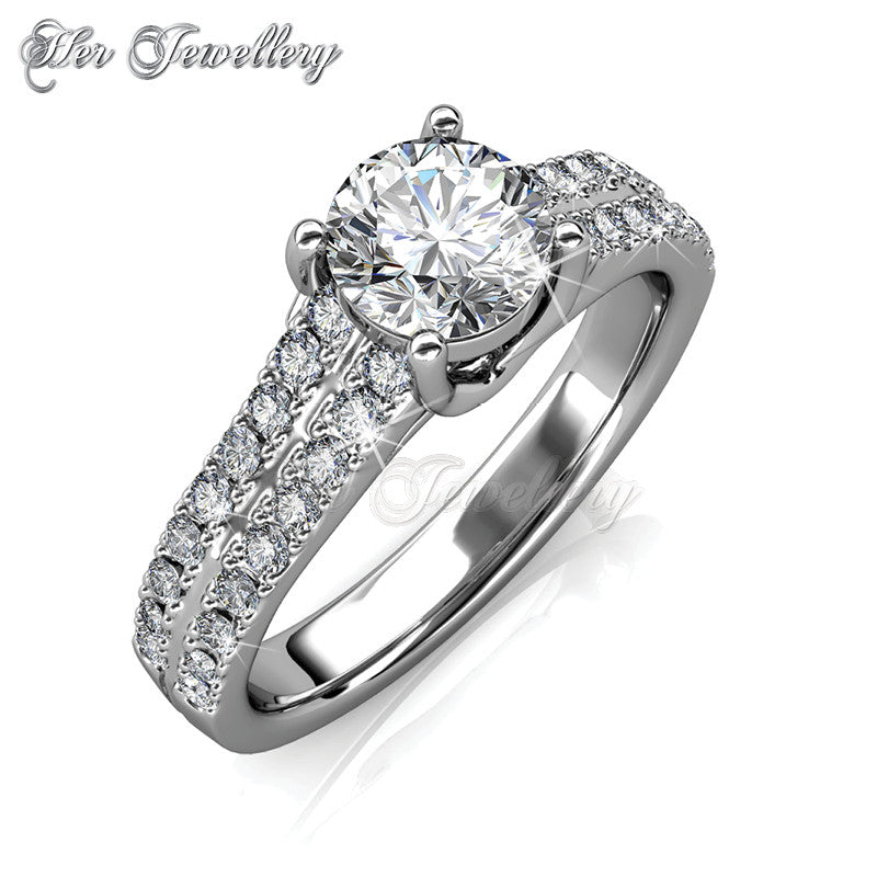 Swarovski Crystals Charming Ring - Her Jewellery