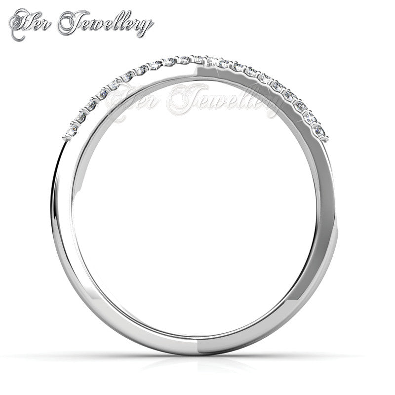Swarovski Crystals X Ring - Her Jewellery