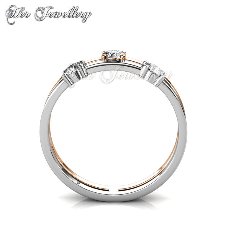 Swarovski Crystals Bonding Ring - Her Jewellery