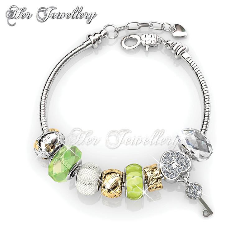 Swarovski Crystals Princess Charm Bracelet - Her Jewellery