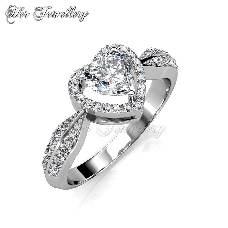 Swarovski Crystals Only Love Ring - Her Jewellery