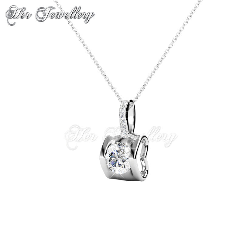 Swarovski Crystals Eternal Love Pendant - Her Jewellery
