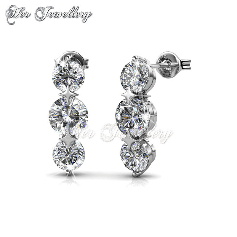 Swarovski Crystals 6 Days Earrings - Her Jewellery