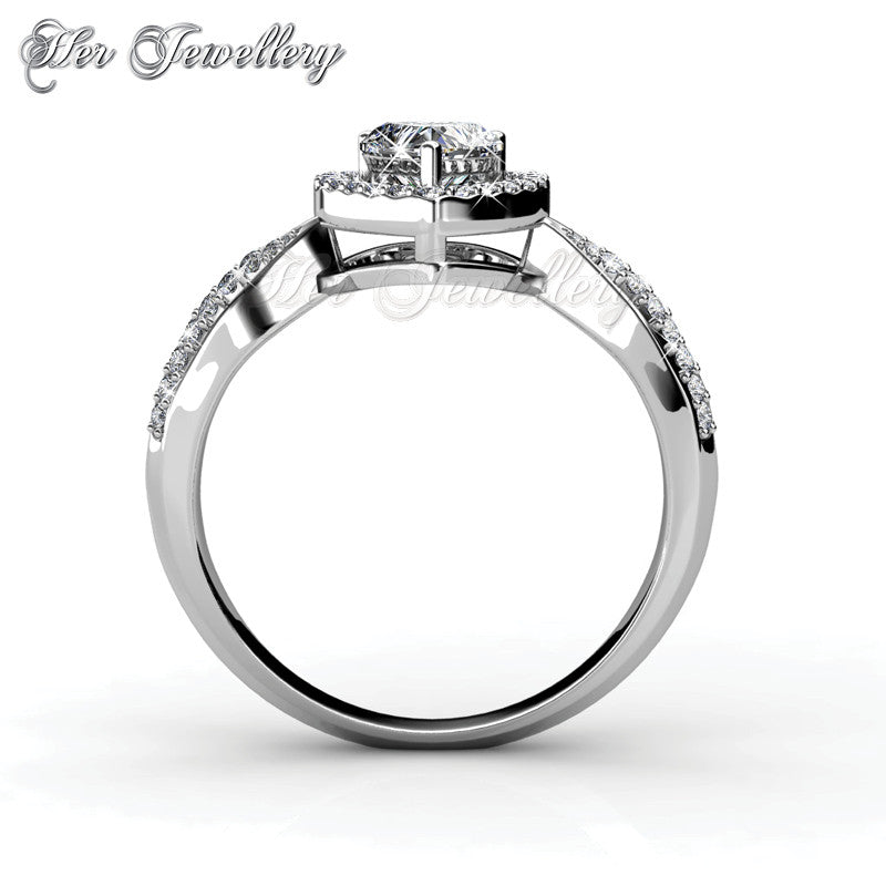 Swarovski Crystals Only Love Ring - Her Jewellery