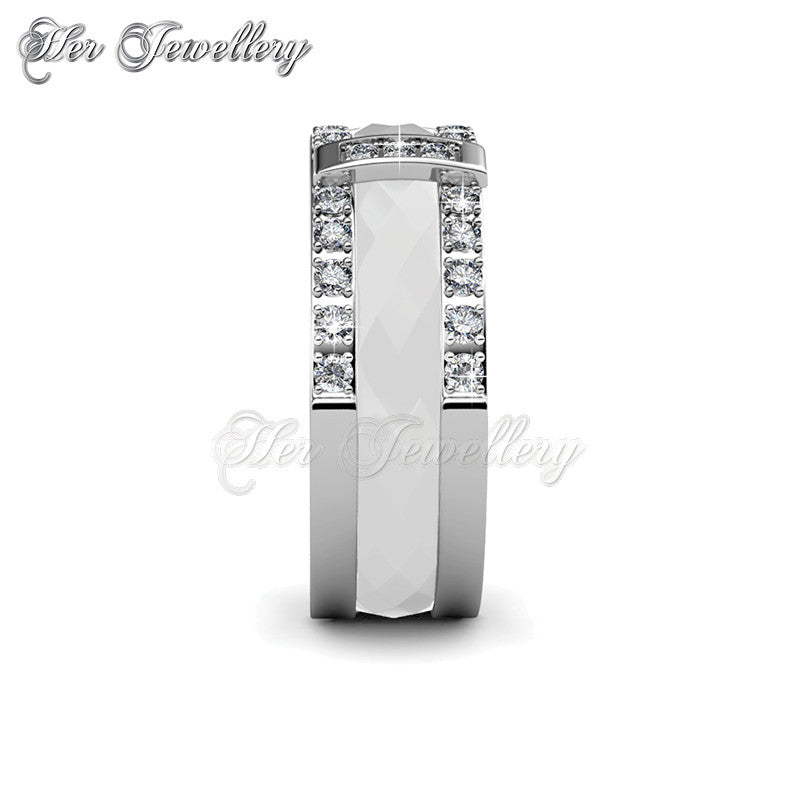 Swarovski Crystals Queen Ceramic Ring - Her Jewellery