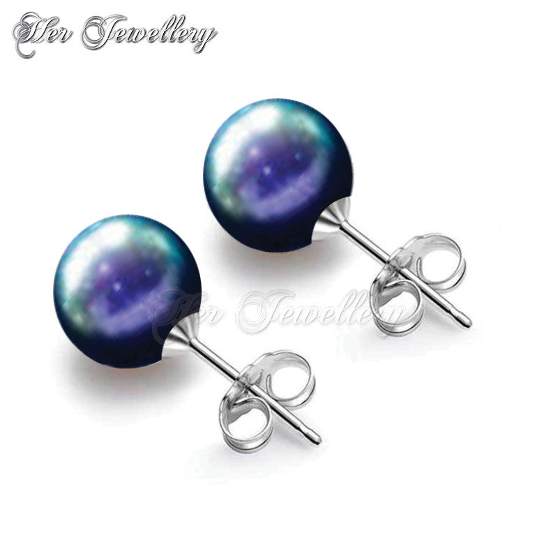 Swarovski Crystals 7 Days Pearl Earrings Set - Her Jewellery