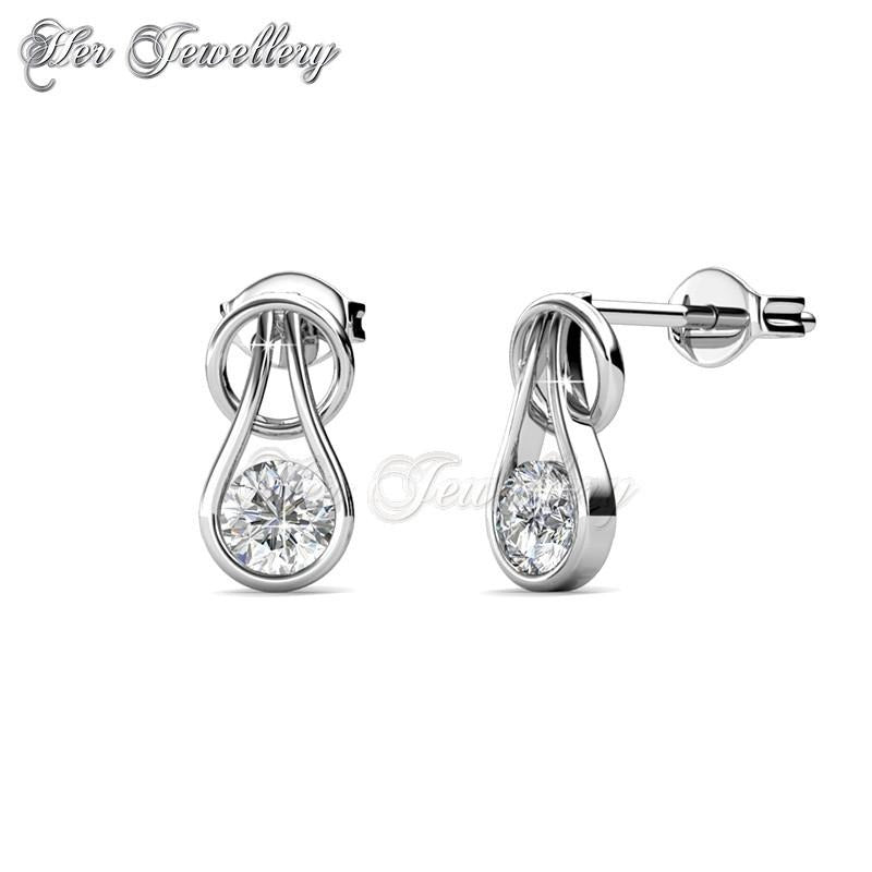 Swarovski Crystals Crystal Droplet Earrings - Her Jewellery