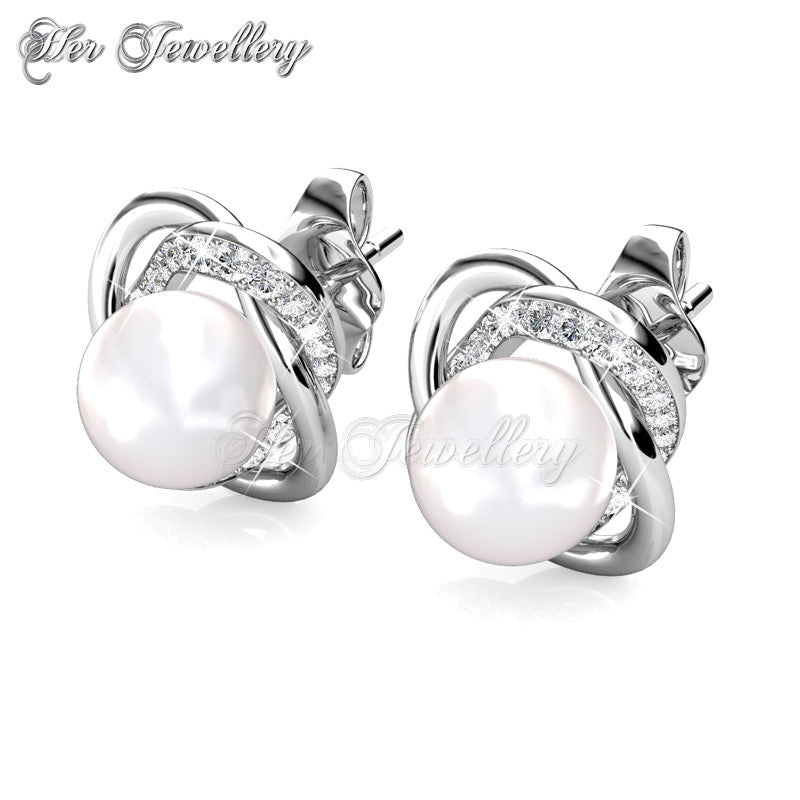 Swarovski Crystals Pearlynn Earrings Set - Her Jewellery