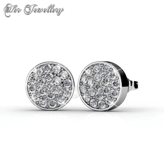 Swarovski Crystals Round Earrings - Her Jewellery