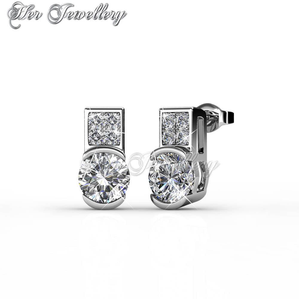 Swarovski Crystals Simply Earrings - Her Jewellery