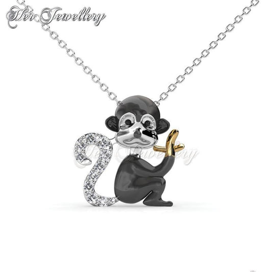 Swarovski Crystals Monkey Pendantâ€ - Her Jewellery