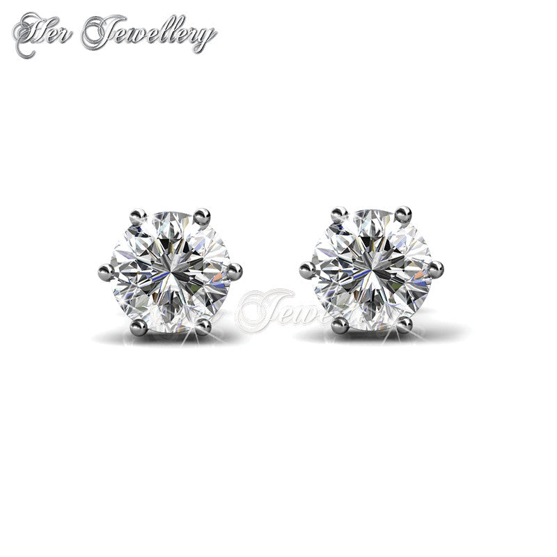 Swarovski Crystals Trinity Earrings Set - 2 Sets - Her Jewellery