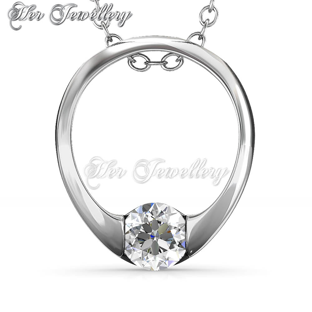 Swarovski Crystals Mini Ring Pendant - Her Jewellery