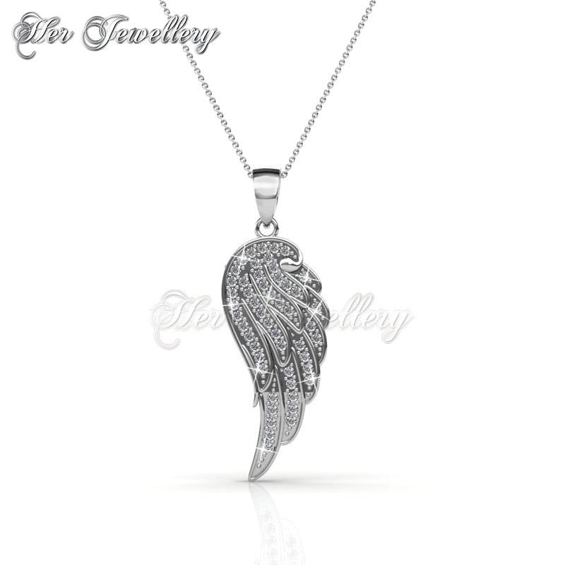 Swarovski Crystals Angel Wing Pendant - Her Jewellery