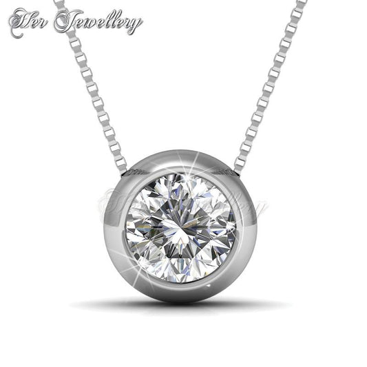 Swarovski Crystals Moon Pendant - Her Jewellery