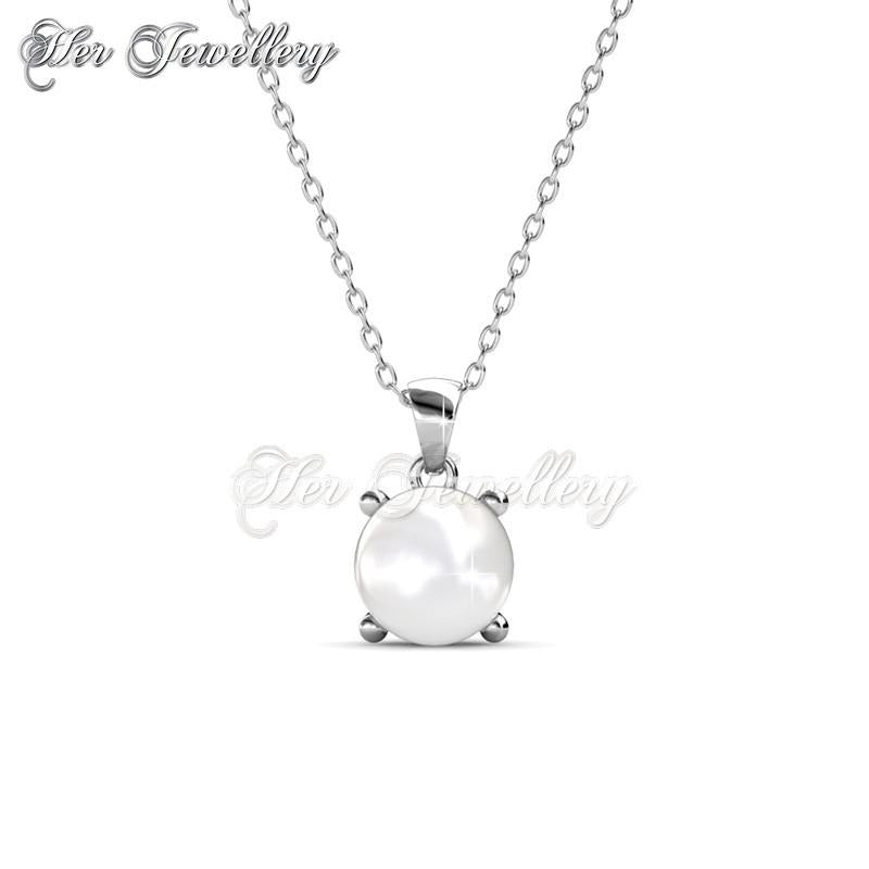 Swarovski Crystals Sweet Pearl Pendant - Her Jewellery