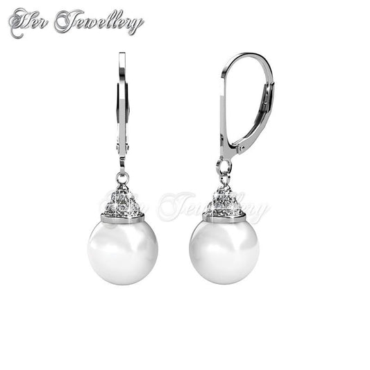 Swarovski Crystals Happy Pearl Earrings - Her Jewellery