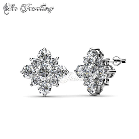 Swarovski Crystals Flourish Earring - Her Jewellery