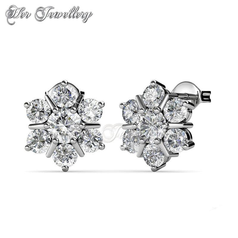 Swarovski Crystals Flowery Earringsâ€ - Her Jewellery