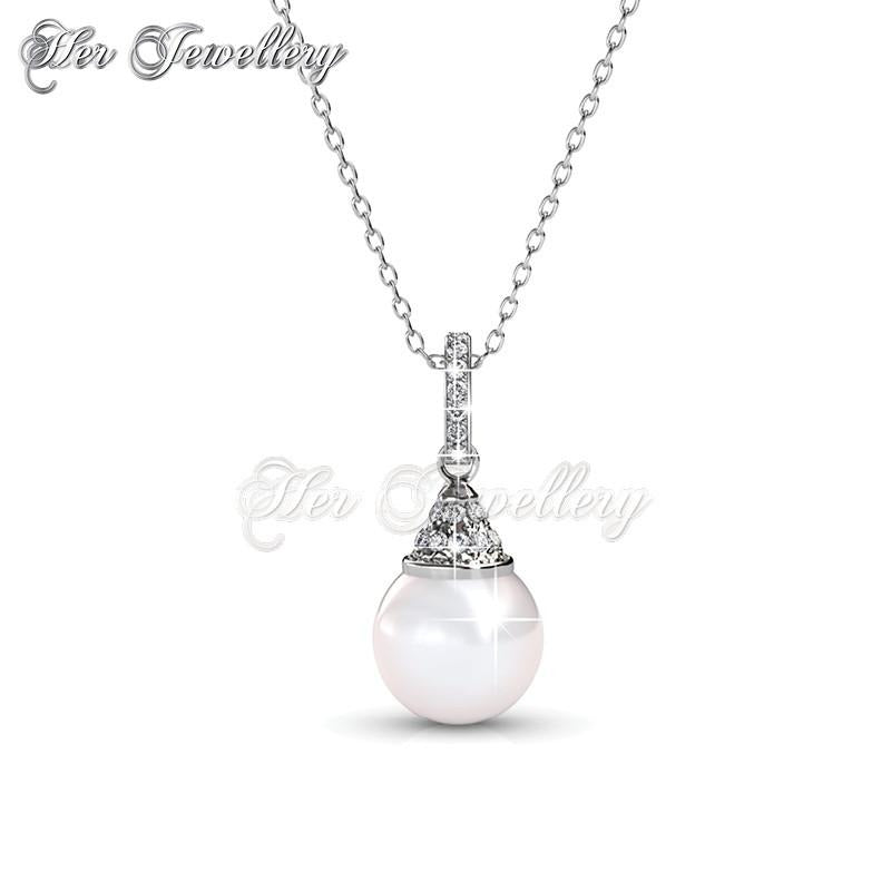 Swarovski Crystals Happy Pearl Pendant - Her Jewellery