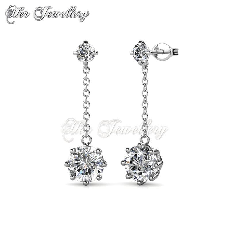 Swarovski Crystals Dazzling Jane Earrings - Her Jewellery