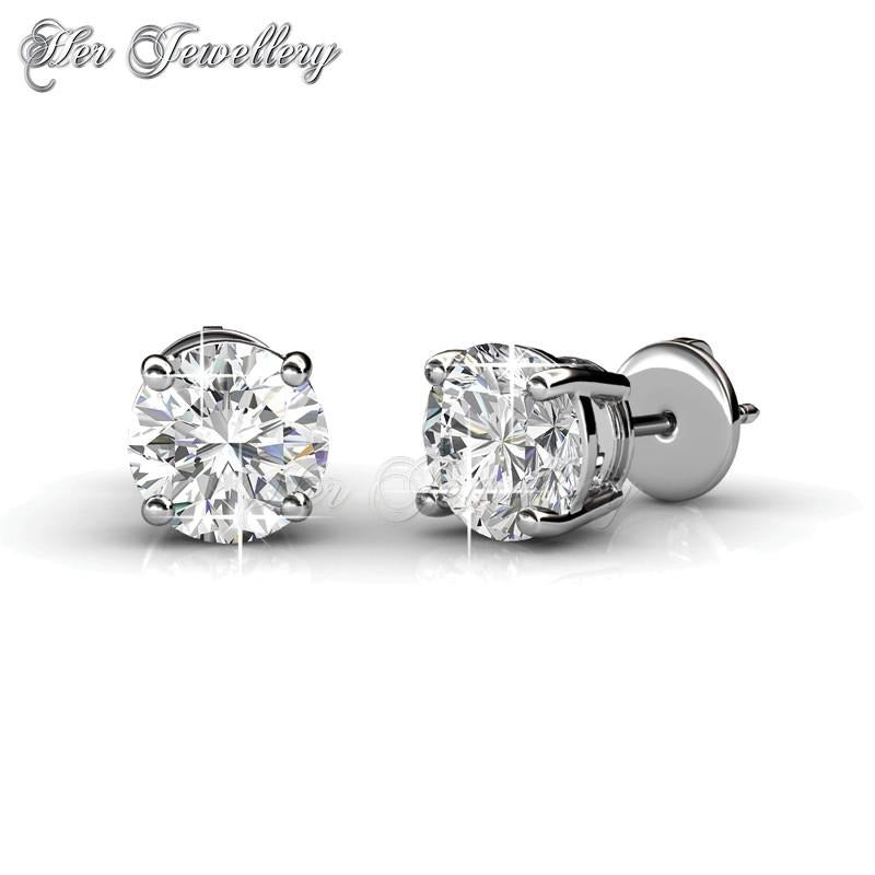 Mens crystal stud on sale earrings